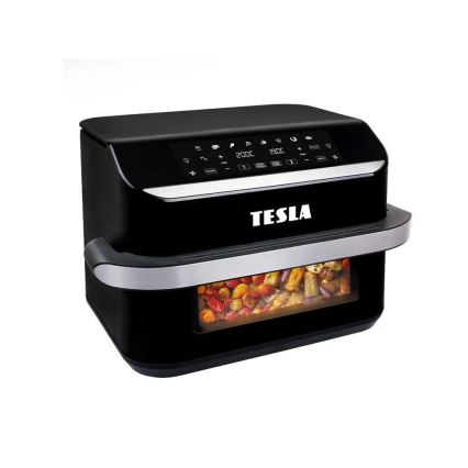 TESLA Electronics AirCook - Multifunktionale digitale Dual-Heißluftfritteuse 10 l 2400W/230V