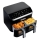 TESLA Electronics AirCook - Multifunktionale digitale Dual-Heißluftfritteuse 9 l 2400W/230V