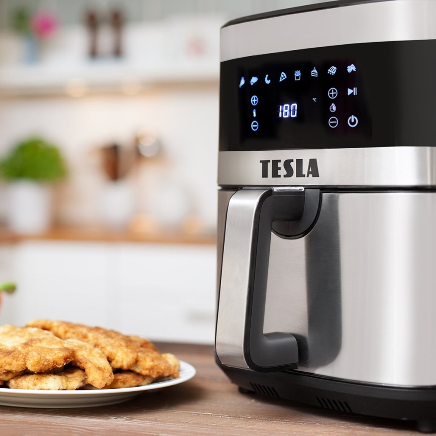 TESLA Electronics AirCook - Multifunktionale digitale Heißluftfritteuse 6 l 1700W/230V