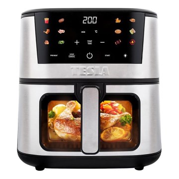 TESLA Electronics AirCook - Multifunktionale digitale Heißluftfritteuse 7 l 1600W/230V
