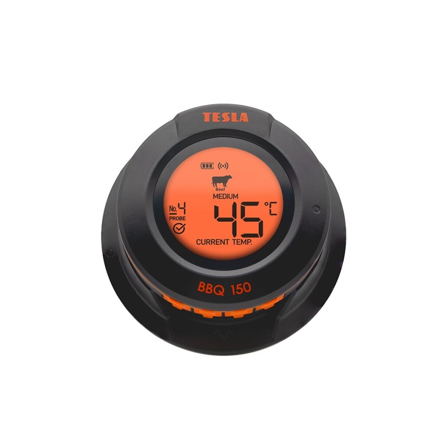 TESLA Electronics Cook - Digitales Fleischthermometer mit Messfühler 0-400 °C 2xAA IP65
