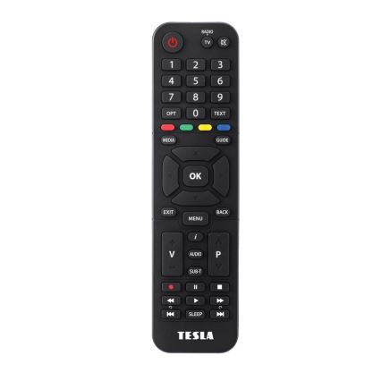 TESLA Electronics - DVB-T2 H.265 (HEVC) Empfänger mit HbbTV, 12 V und Fernbedienung