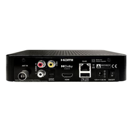 TESLA Electronics - DVB-T2 H.265 (HEVC) Empfänger mit HbbTV 12V + Fernbedienung