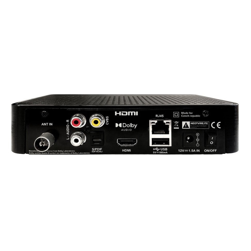 TESLA Electronics - DVB-T2 H.265 (HEVC) Empfänger mit HbbTV 12V + Fernbedienung