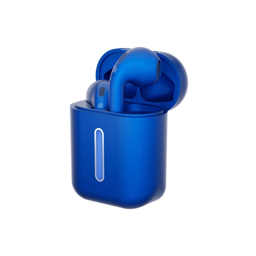 TESLA Electronics - Kabellose Kopfhörer 300 mAh + 2x 25 mAh IPX4 blau
