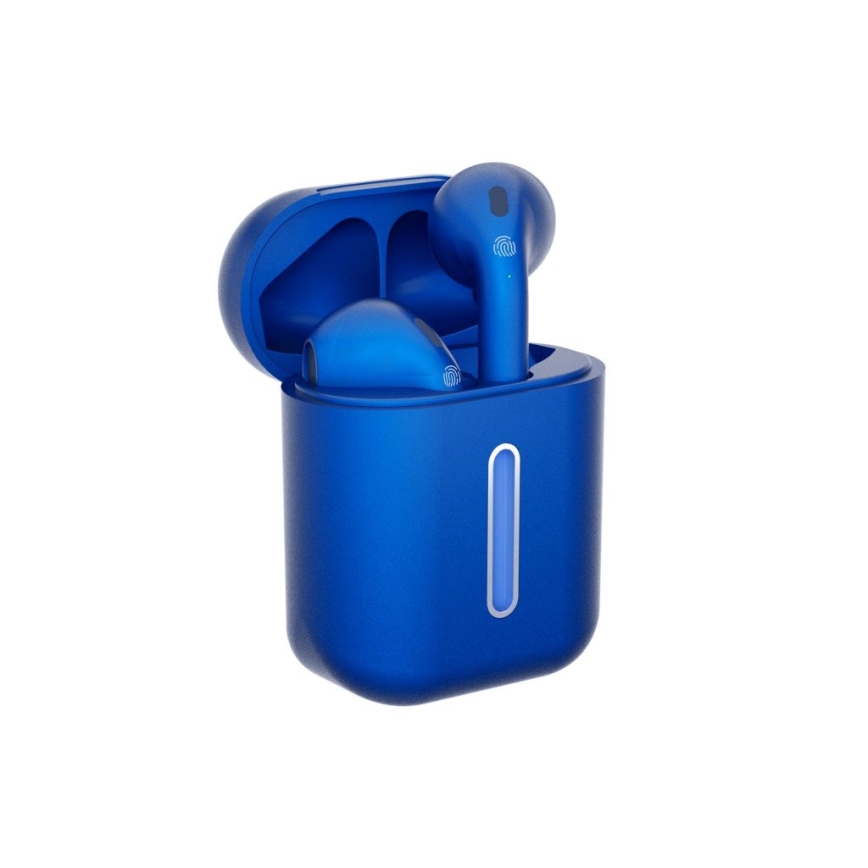 TESLA Electronics - Kabellose Kopfhörer 300 mAh + 2x 25 mAh IPX4 blau