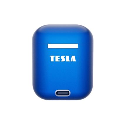 TESLA Electronics - Kabellose Kopfhörer 300 mAh + 2x 25 mAh IPX4 blau