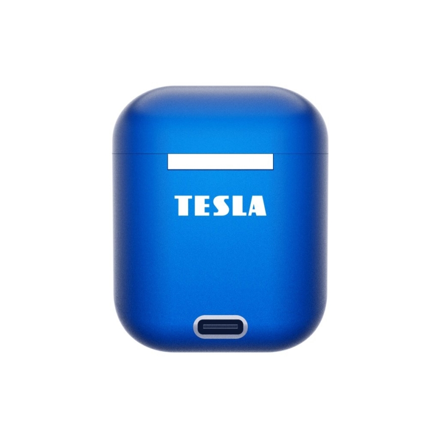 TESLA Electronics - Kabellose Kopfhörer 300 mAh + 2x 25 mAh IPX4 blau