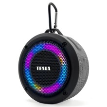 TESLA Electronics - Kabelloser LED-RGB-Lautsprecher 5W/1200 mAh/3,7V IPX7 grau