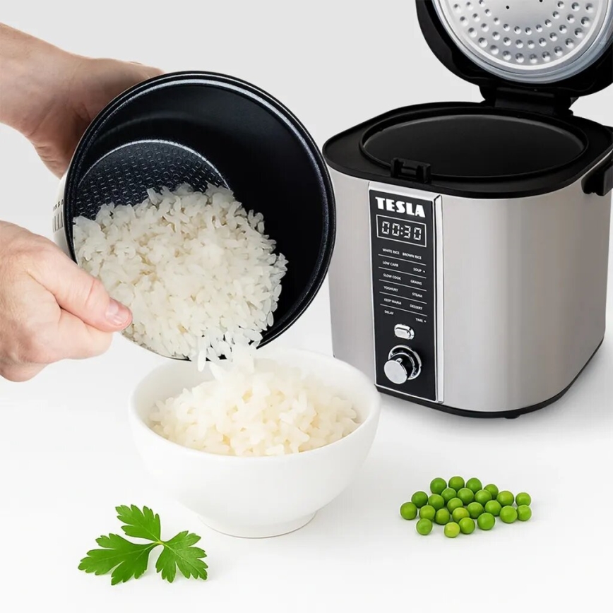 TESLA Electronics MultiCook - Multifunktionaler Reiskocher 2,1 l 400W/230V