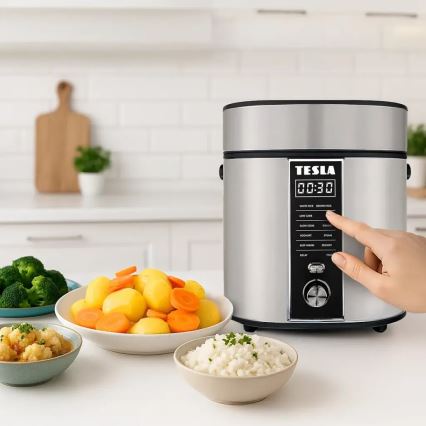 TESLA Electronics MultiCook - Multifunktionaler Reiskocher 2,1 l 400W/230V