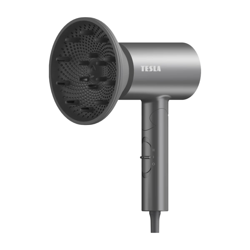 TESLA Electronics MyCare - Zusammenklappbarer Haartrockner 1800W/230V grau