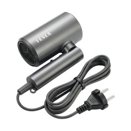 TESLA Electronics MyCare - Zusammenklappbarer Haartrockner 1800W/230V grau