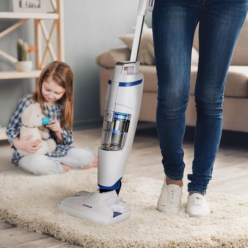 TESLA Electronics PowerStar - Beutelloser Stielstaubsauger und Dampfreiniger 3in1 1600W/230V