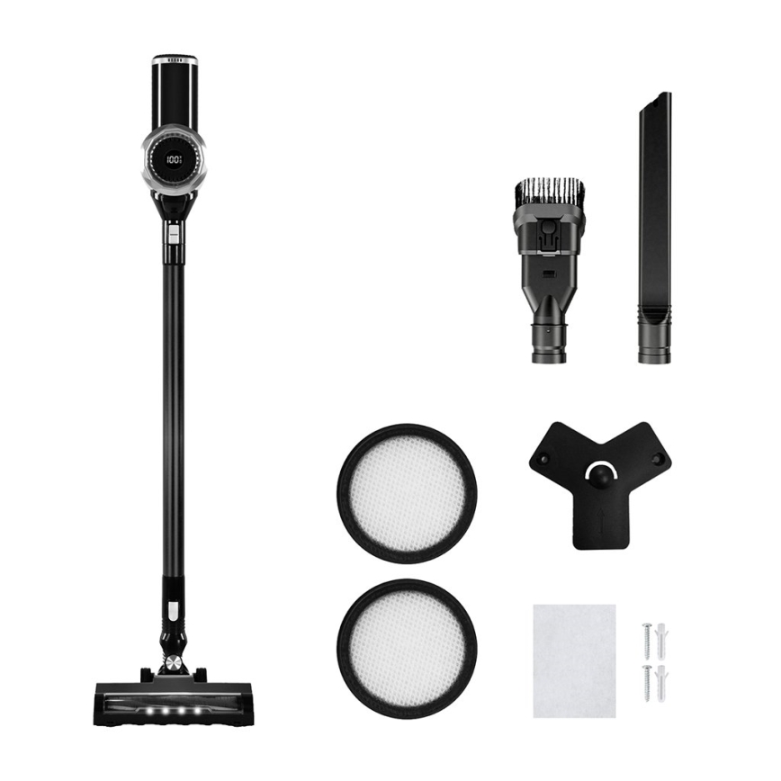 TESLA Electronics PureStar - 2-in-1 Stab-Handstaubsauger 150W/2200 mAh 22,2V schwarz