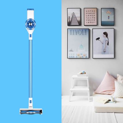 TESLA Electronics PureStar - Stielhandstaubsauger 2-in-1 220W/2200 mAh 22,2V blau/weiß