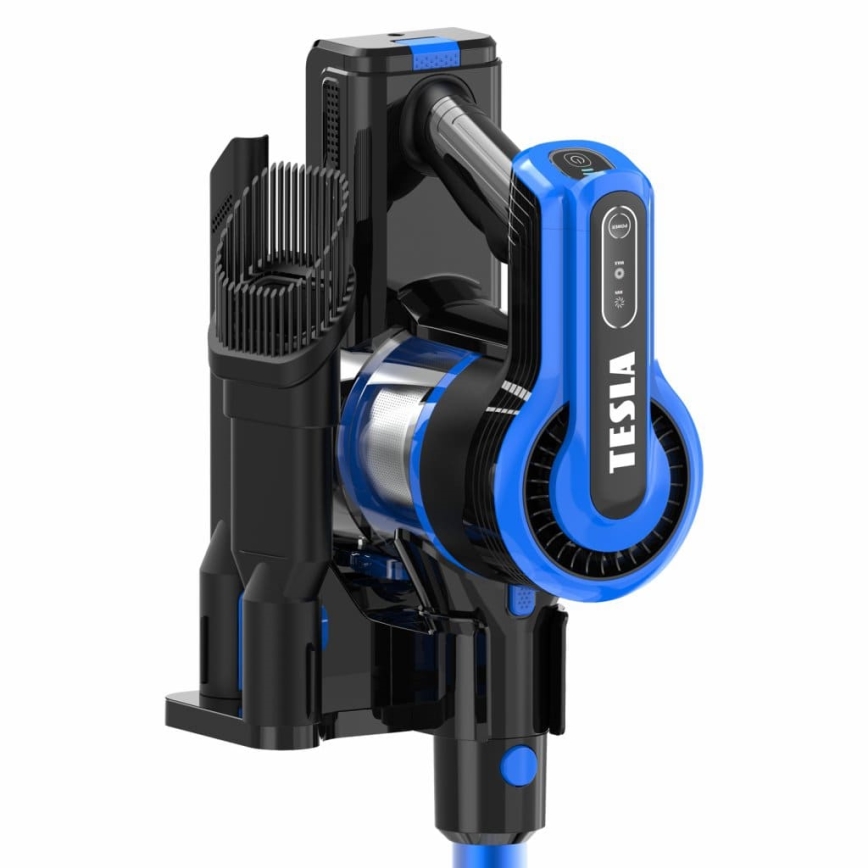 TESLA Electronics PureStar - Stielhandstaubsauger 2-in-1 300W/2200 mAh 29,6V blau/schwarz