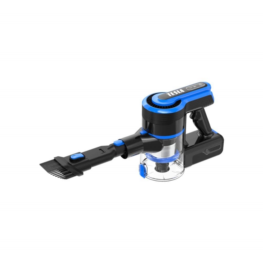 TESLA Electronics PureStar - Stielhandstaubsauger 2-in-1 300W/2200 mAh 29,6V blau/schwarz