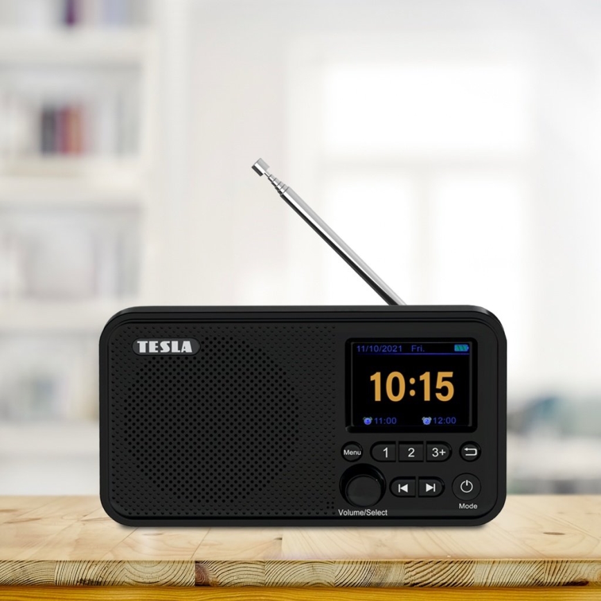 TESLA Electronics - Radio DAB+ FM 5W/1800 mAh schwarz