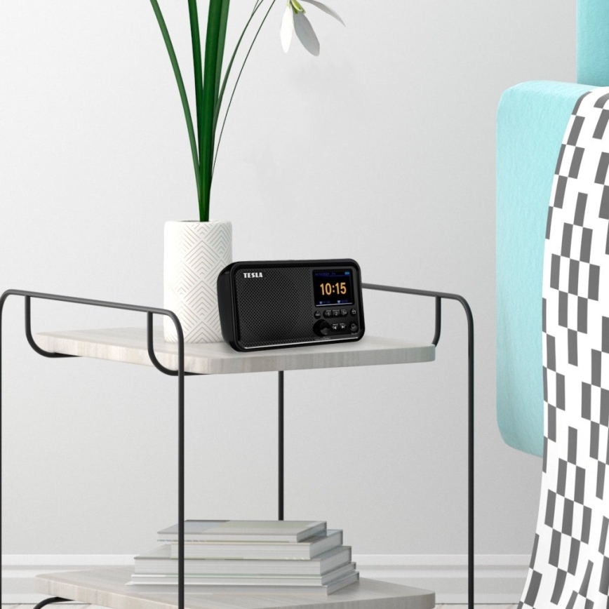 TESLA Electronics - Radio DAB+ FM 5W/1800 mAh schwarz