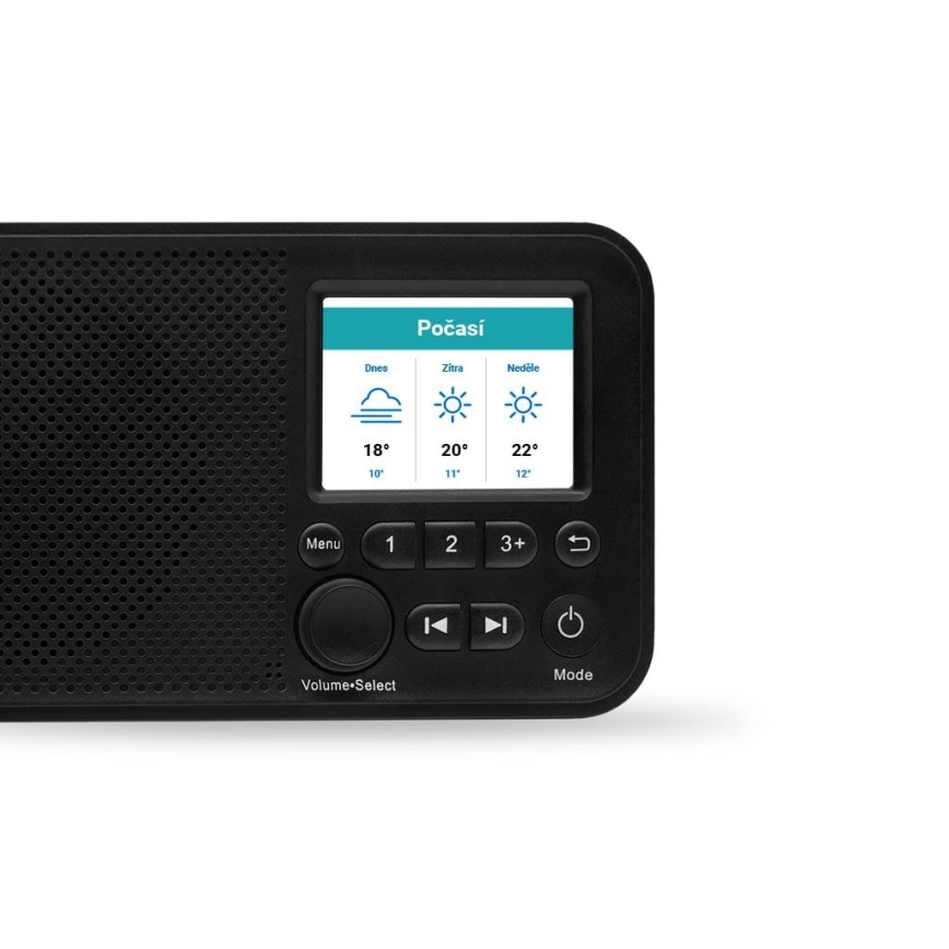 TESLA Electronics - Radio DAB+ FM 5W/1800 mAh schwarz