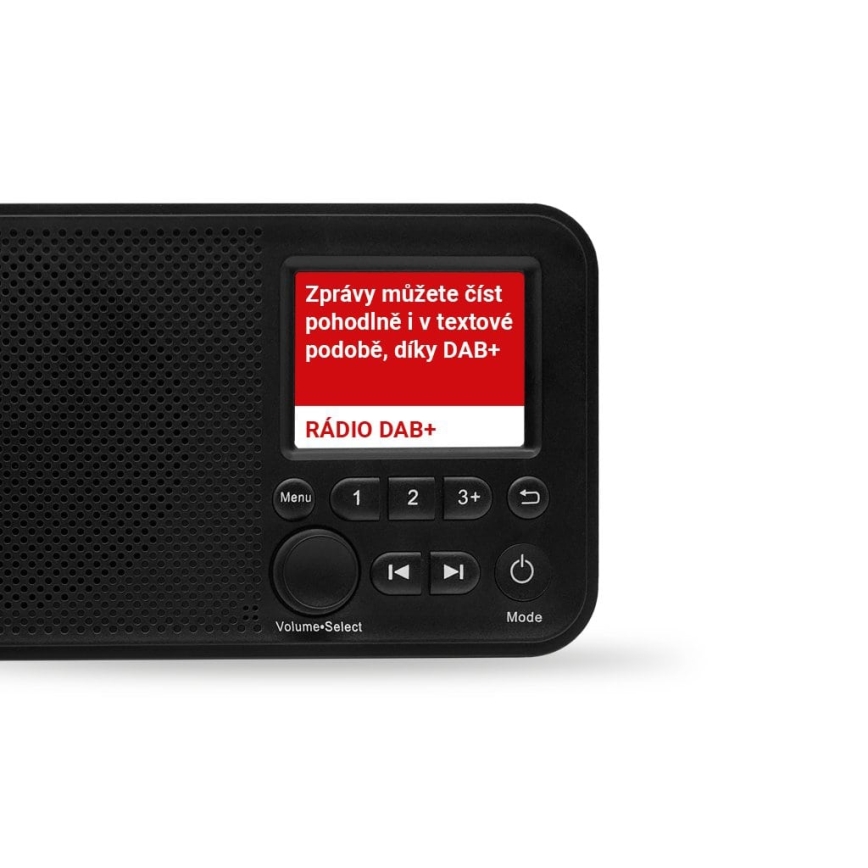 TESLA Electronics - Radio DAB+ FM 5W/1800 mAh schwarz