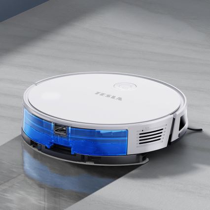 TESLA Electronics RoboStar - Intelligenter 2-in-1 Saugroboter 2600 mAh Wi-Fi Weiß + Fernbedienung