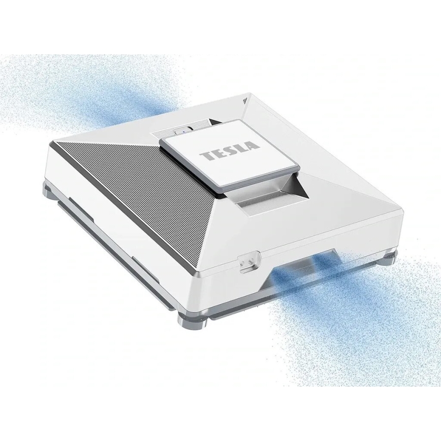 TESLA Electronics RoboStar - Intelligenter Fensterreiniger mit Wassersprühfunktion 72W/230V/650 mAh Wi-Fi + Fernbedienung