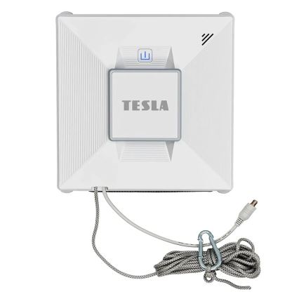 TESLA Electronics RoboStar - Intelligenter Fensterreiniger mit Wassersprühfunktion 72W/230V/650 mAh Wi-Fi + Fernbedienung