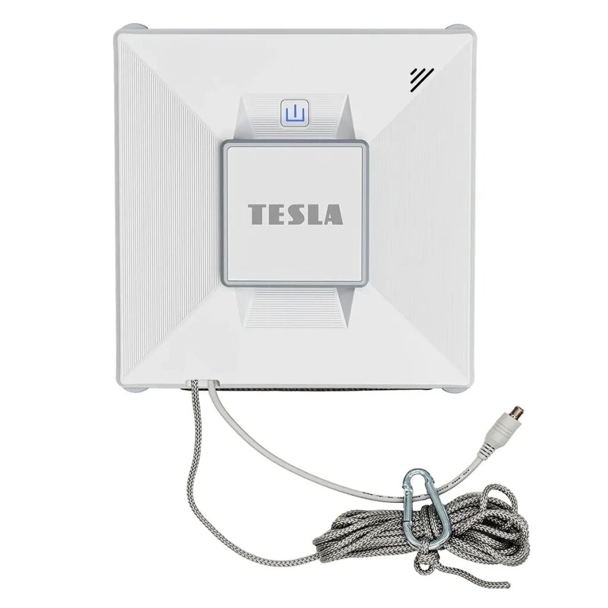 TESLA Electronics RoboStar - Intelligenter Fensterreiniger mit Wassersprühfunktion 72W/230V/650 mAh Wi-Fi + Fernbedienung