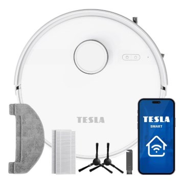 TESLA Electronics RoboStar - Intelligenter 2-in-1 Saugroboter 3200 mAh Wi-Fi weiß