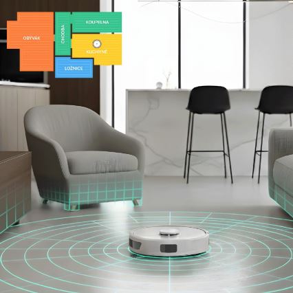 TESLA Electronics RoboStar - Intelligenter 2-in-1 Saugroboter 3200 mAh Wi-Fi weiß