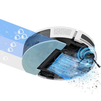 TESLA Electronics RoboStar - Intelligenter 2-in-1 Saugroboter 3200 mAh Wi-Fi weiß