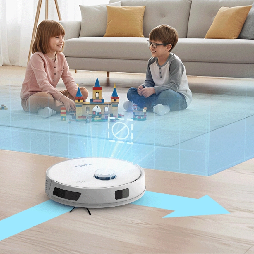 TESLA Electronics RoboStar - Intelligenter 3-in-1-Saugroboter, 3200 mAh, WLAN, weiß