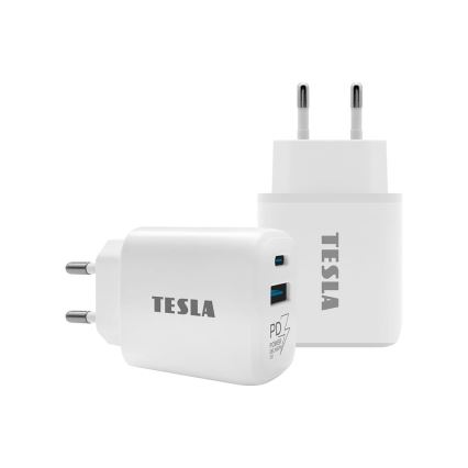 TESLA Electronics - Schnellladeadapter Power Delivery 25W weiß