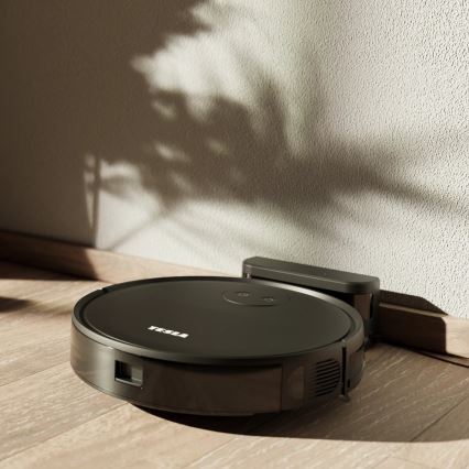 TESLA Smart - Intelligenter 2-in-1 Saugroboter 2000 mAh Wi-Fi Schwarz + Fernbedienung