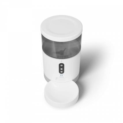 TESLA Smart - Automatischer Smart-Futterautomat für Haustiere 4 l 5V/3xLR20 Wi-Fi