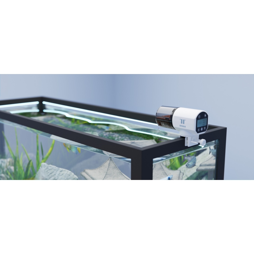 TESLA Smart - Intelligente automatische Fischfutterstation 200 ml 5V Wi-Fi