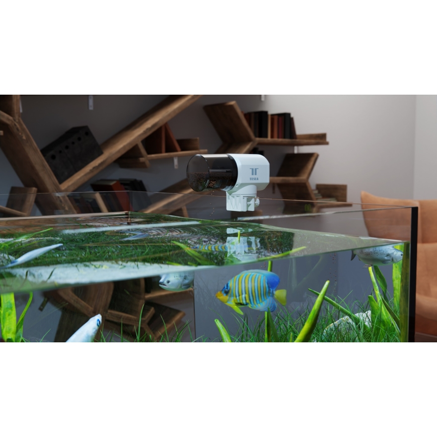 TESLA Smart - Intelligente automatische Fischfutterstation 200 ml 5V Wi-Fi