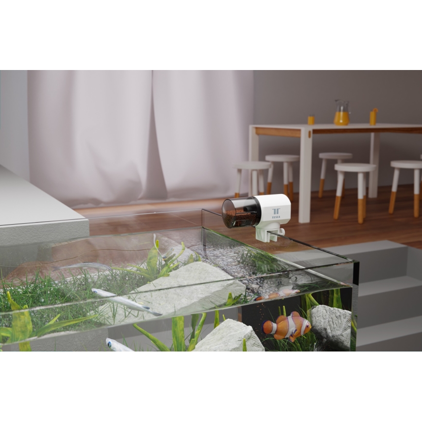 TESLA Smart - Intelligente automatische Fischfutterstation 200 ml 5V Wi-Fi