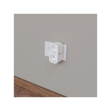 TESLA Smart - Intelligente Steckdosenleiste 2x16A/230V Typ F Wi-Fi Tuya