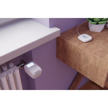 TESLA Smart - SET 3x Intelligenter kabelloser Thermostatkopf 2xAA + intelligentes Gateway Hub Zigbee Wi-Fi