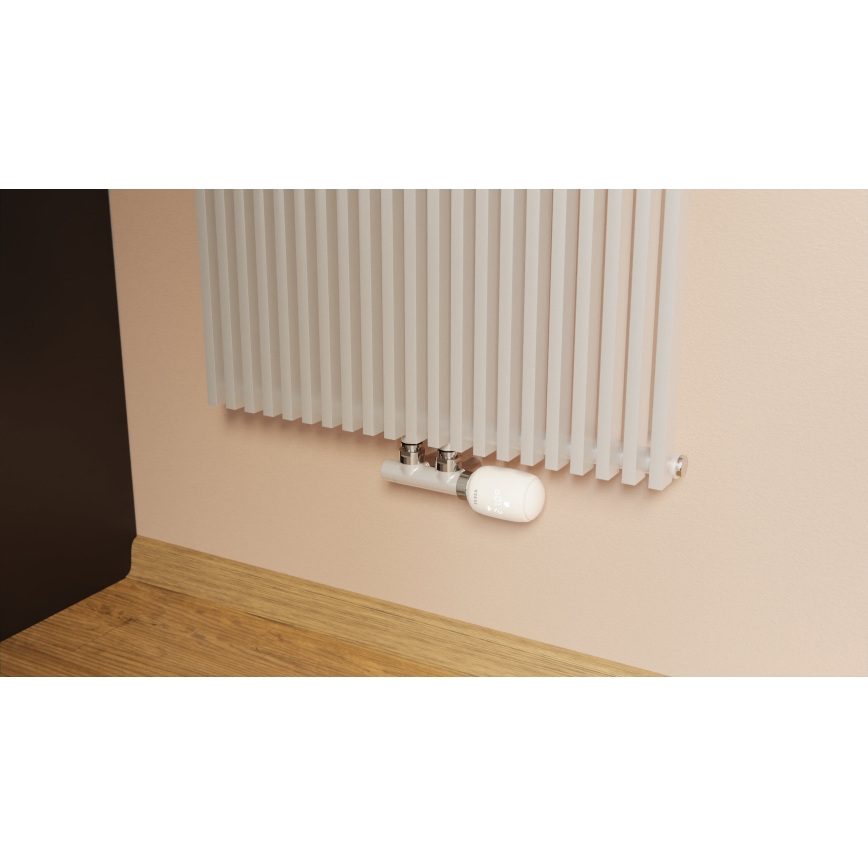 TESLA Smart - SET 3x Intelligenter kabelloser Thermostatkopf 2xAA + intelligentes Gateway Hub Zigbee Wi-Fi