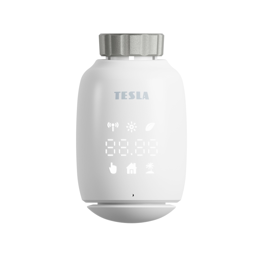 TESLA Smart - SET 3x Intelligenter kabelloser Thermostatkopf 2xAA + intelligentes Gateway Hub Zigbee Wi-Fi