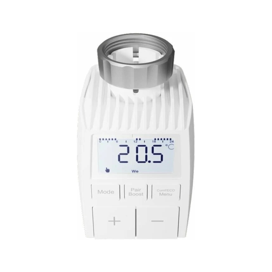 TESLA Smart - SET 3x Intelligenter kabelloser Thermostatkopf + Smart Gateway Hub Zigbee Wi-Fi
