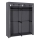 Textil-Kleiderschrank MATIS mit Einlegeböden und Kleiderstange 140x174 cm grau
