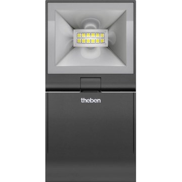 theben - LED-Wandstrahler LED/10W/230V schwarz IP55