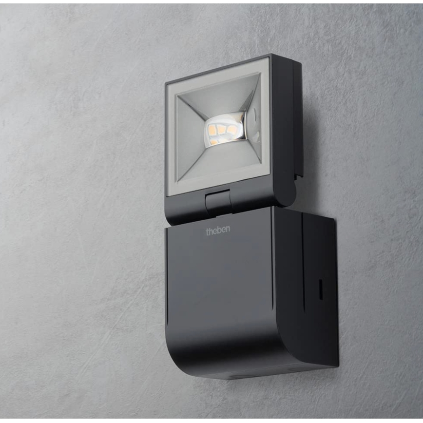 theben - LED-Wandstrahler LED/10W/230V schwarz IP55