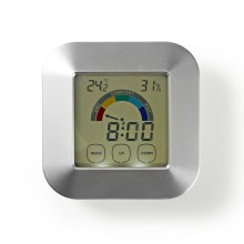 Thermometer mit Feuchtigkeitsmesser und Zeitschaltuhr 2xAAA