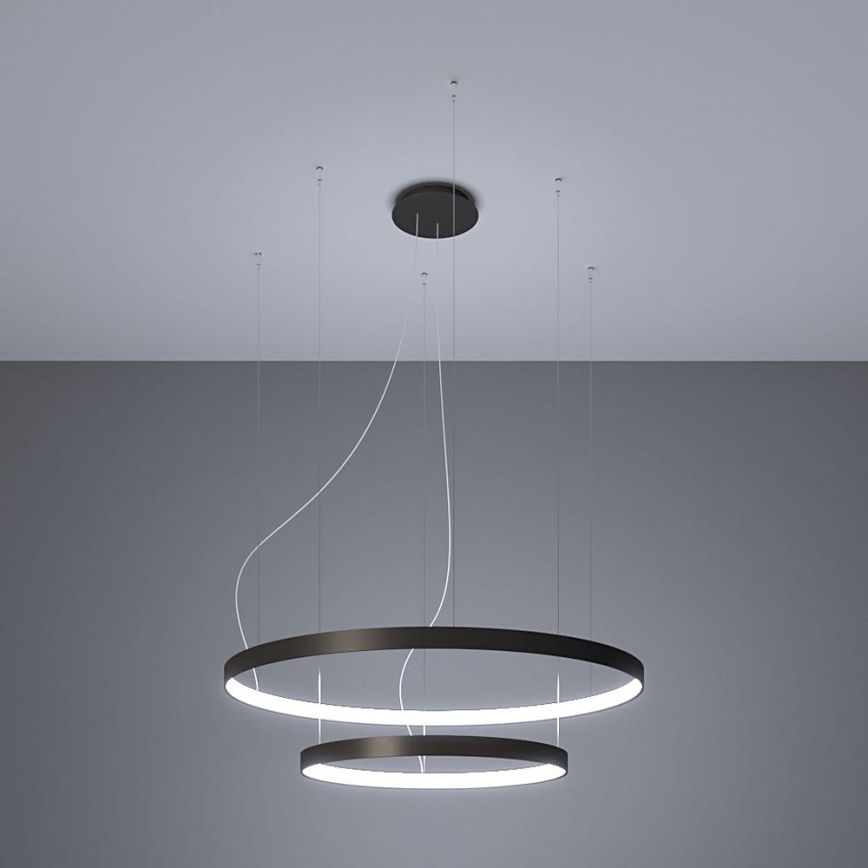 Thoro TH.212 - LED-Hängeleuchte RIO LED/80W/230V CRI 95 4000K schwarz